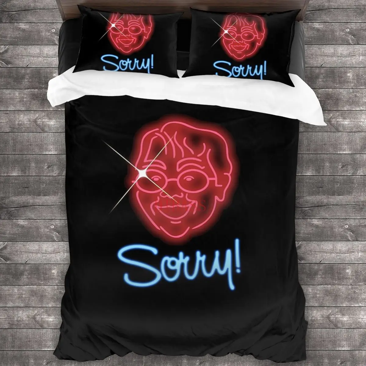 

SORRY Soft Microfiber Comforter Set with 2 Pillowcase, Quilt Cover With Zipper Closure King Size Comforter Cover