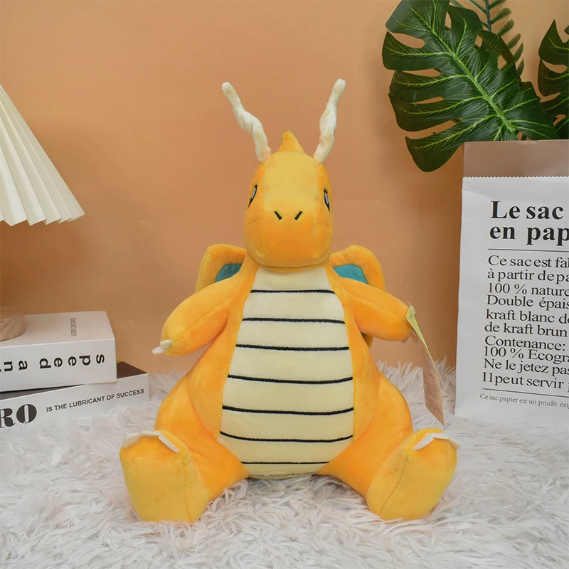 Фото Оригинальные плюшевые игрушки Pokemon, мягкие плюшевые куклы-животные: Чармандер, Сквиртл, Гроулит, Пикачу, Бульбазавр, Мью, Снорлакс, Джиглипф, подарок №4