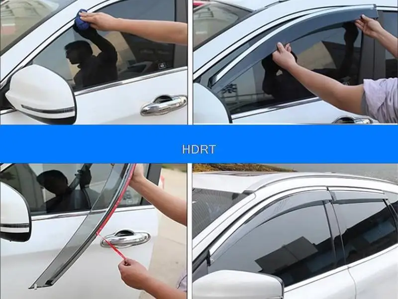 Дефлектор боковых окон козырек от солнца и дождя чехол для Volvo XC90 2009-2022 защита