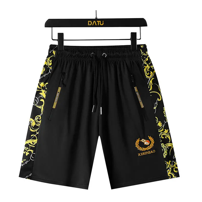 Men's Summer Casual Sportswear Set Fashion Trend Handsome Embroidered Short-sleeved Shorts Two-piece Set