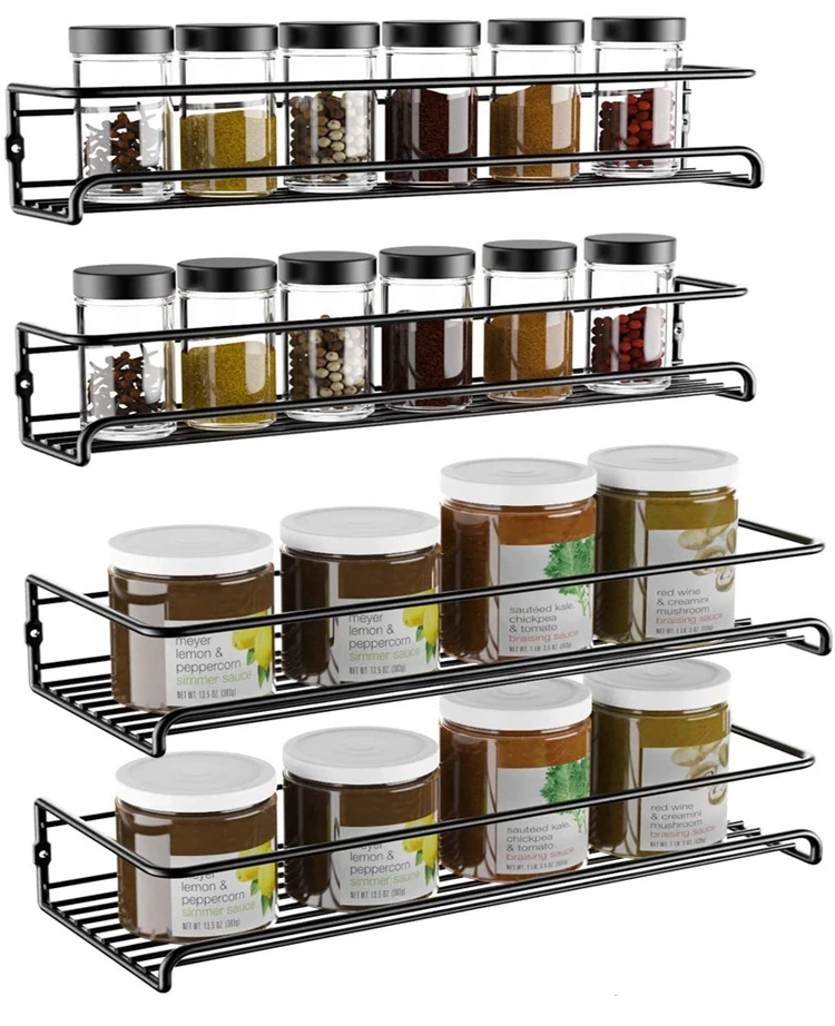 

Подвесная полка для кухни, стеллаж для специй, без перфорации, для ресторанов