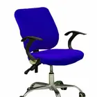 Раздельный чехол для компьютерного офисного стула, растягивающийся чехол для вращающегося стола, эластичный съемный защитный чехол для сиденья, 2 шт.