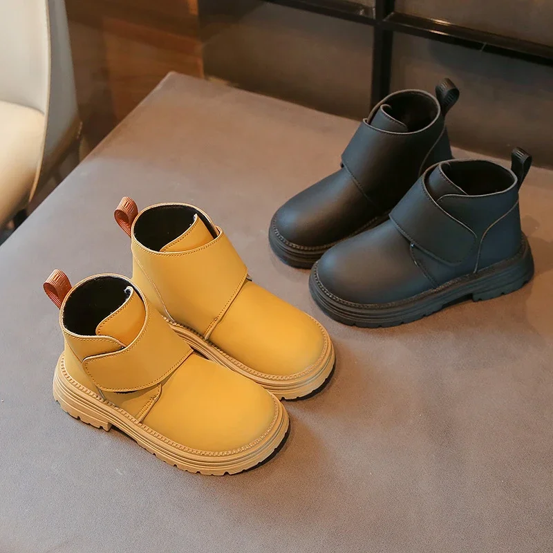 Ботинки для девочек на плоской подошве с низким вырезом водонепроницаемые