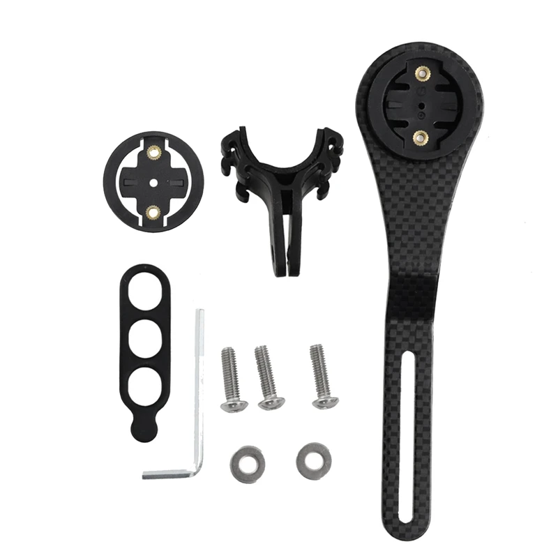 Углеродное волокно дорожный велосипед изогнутый руль компьютерное крепление