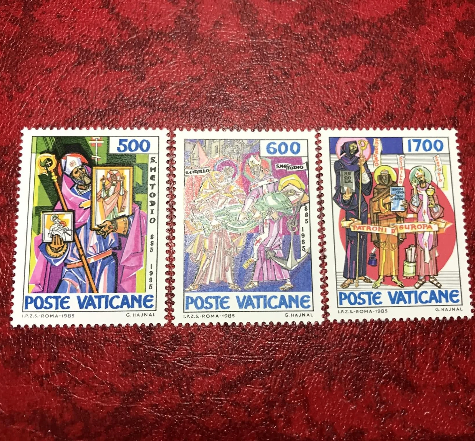 

3 шт./компл. штамп «Новая ватиканская почта» 1985, почтовые штампы «Saint Martinius» MNH