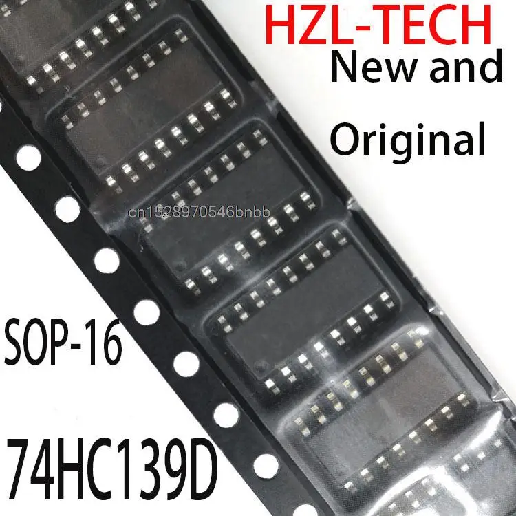 10 шт. Новый и оригинальный SOP16 74HC139 SOP16 SN74HC139DR SOP SN74HC139 двойной 2-4-линейный Decdr/Demltplxer 74HC139D