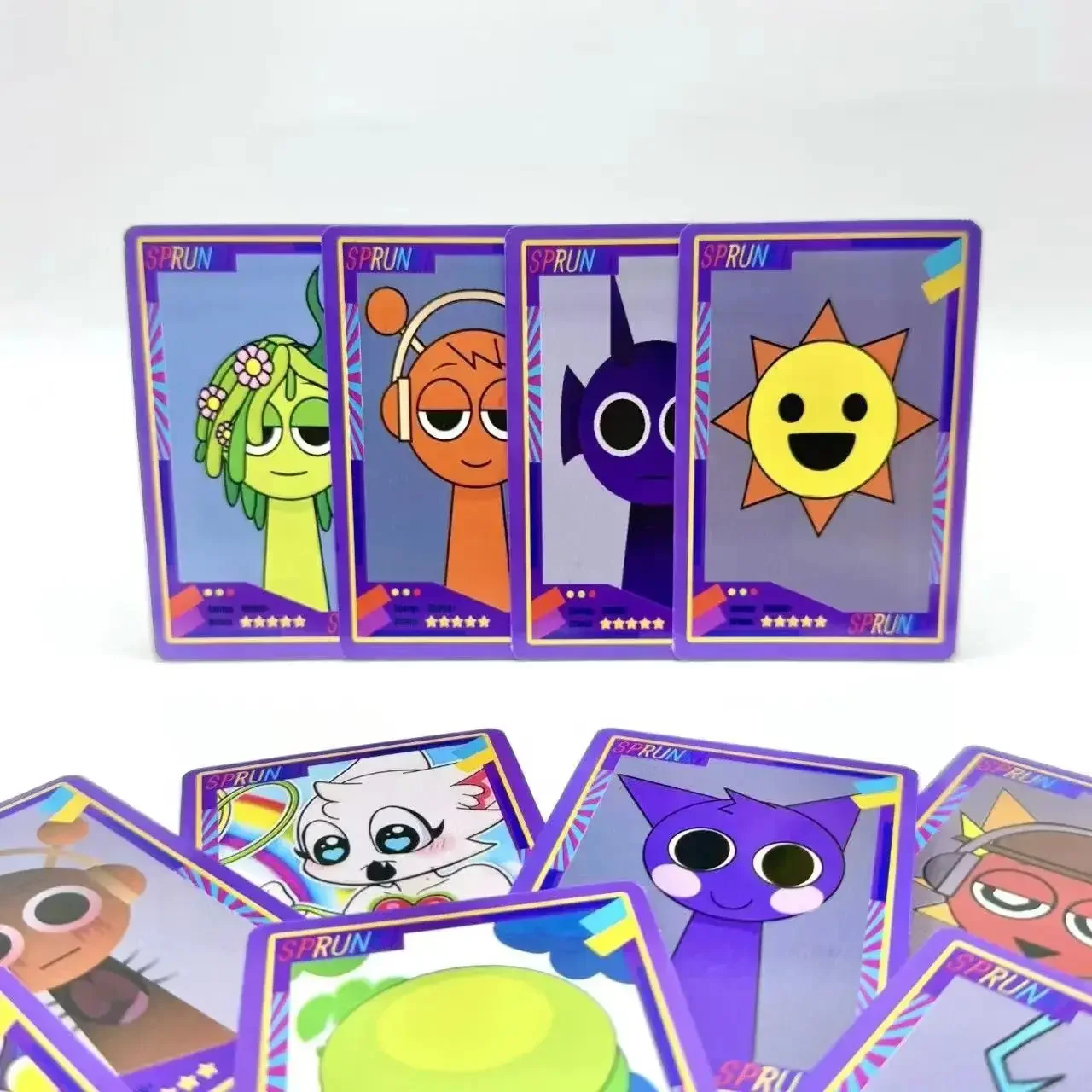 1 коробка из 54 шт. мультяшные карты Sprunki Kawaii Spronki коллекции игровых карт аниме