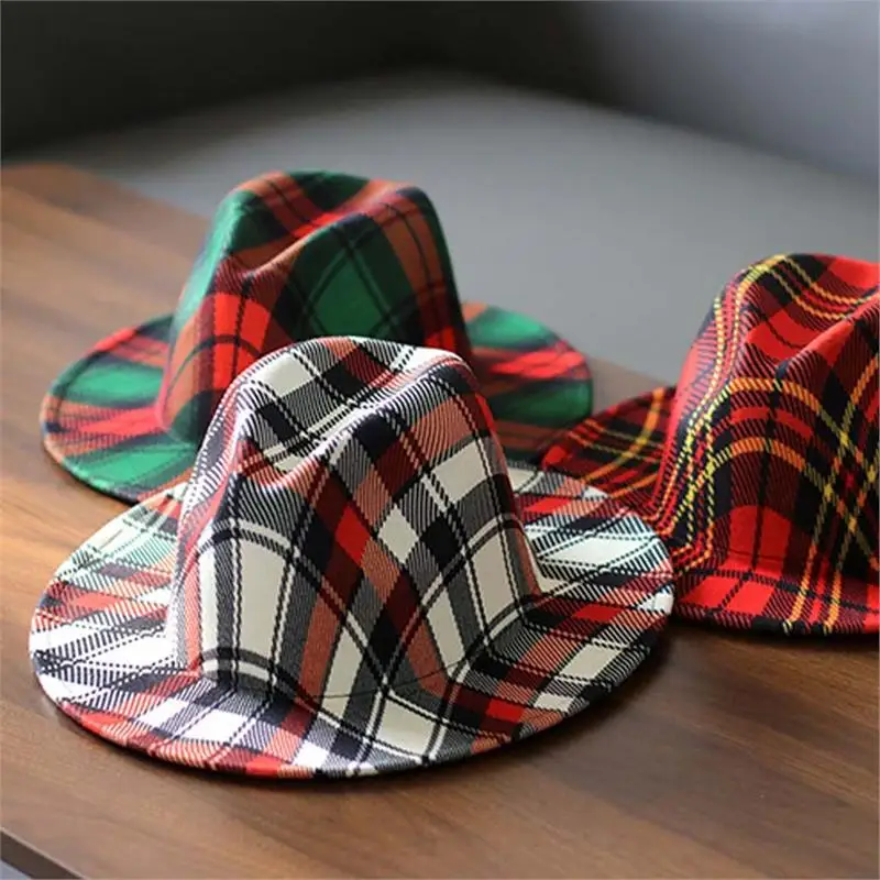 

Шляпа в клетку, в стиле ретро, для мужчин и женщин