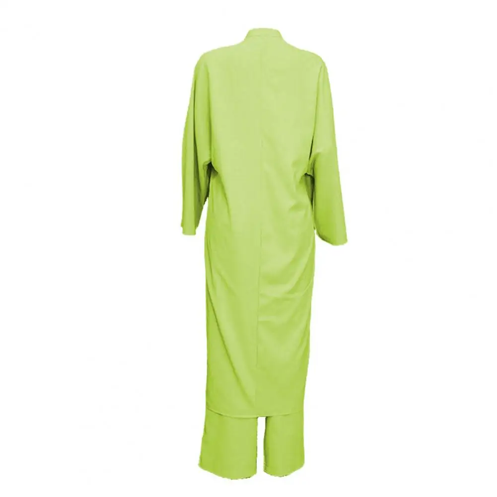 

Cardigan Breathable Wide Leg Loose Type Summer Coat Pants Set Garment