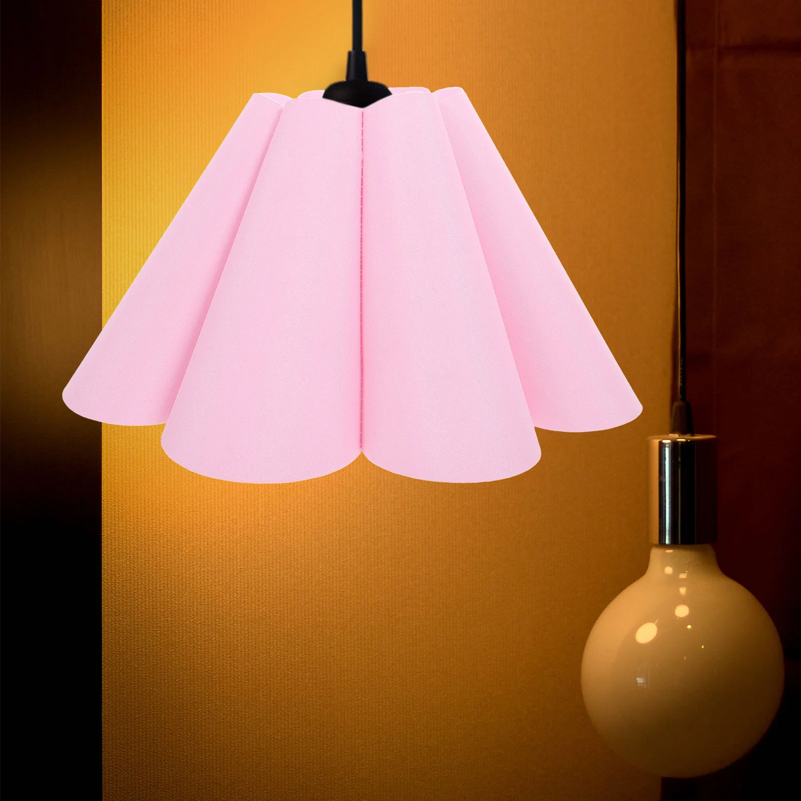 Аксессуары Подвесной светильник Плиссированный настольный абажур Цветок