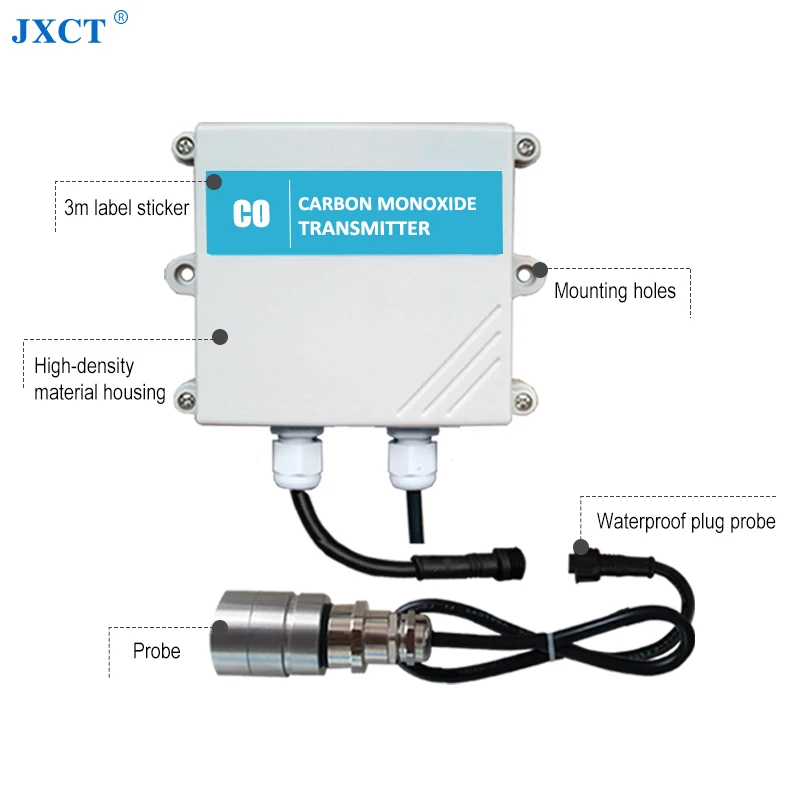 Industrial RS485 Split Type Carbon Monoxide Toxic Gas Detector CO Sensor enlarge