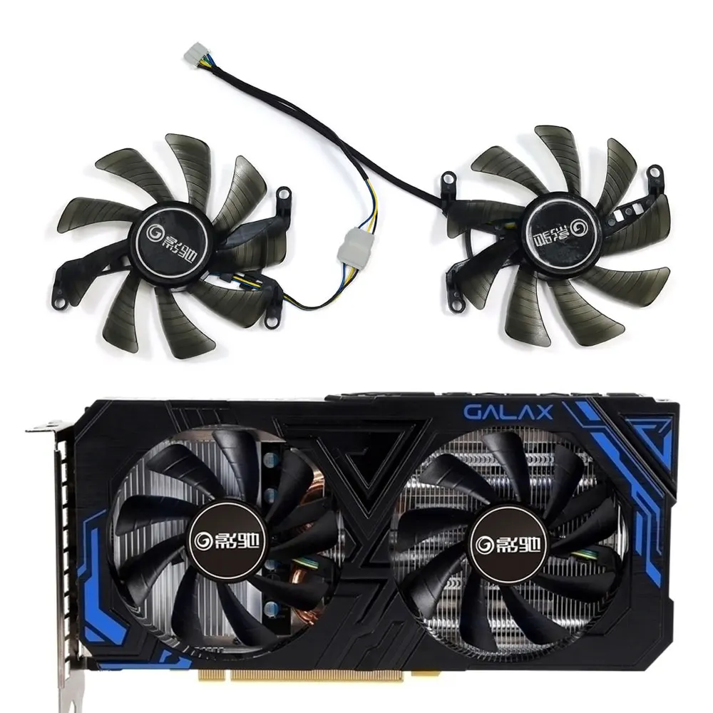 

85MM RTX 2060 Video Card Fan DC 12V GTX 1660 GPU Cooling Fan For GALAXY GeForce RTX 2060 2070 SUPER GTX1660 1660Ti Graphics Card