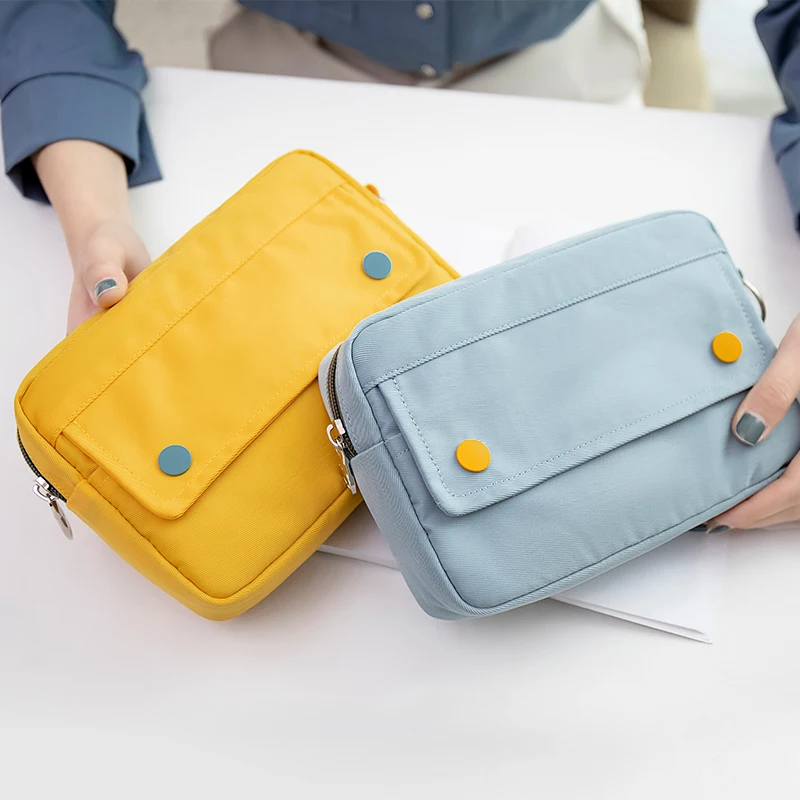 Case Stationery Storage Bags Canvas Pencil Bag Cute Makeup Bag School Supplies For Cute Girl Kids Gift