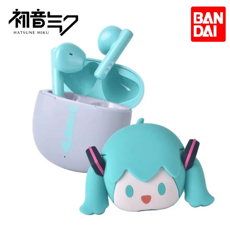 

Bandai Hatsune Miku headphones two-dimensional animation peripheral in-ear sports bluetooth cute kawaii wireless headphones new