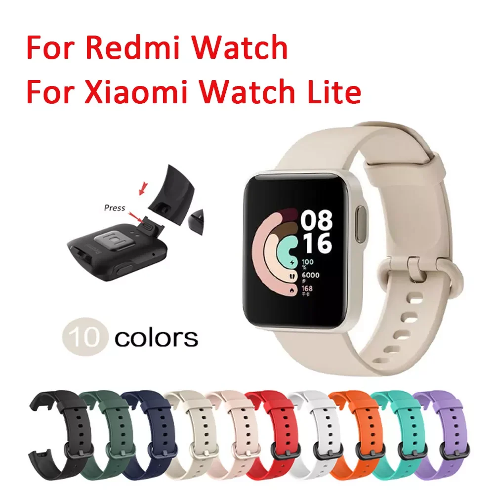 

Hot Sales Silicone Wrist Strap For Xiaomi Mi Watch Lite Global Version Smart Watch Replacement Sport Bracelet Wristband For Redm