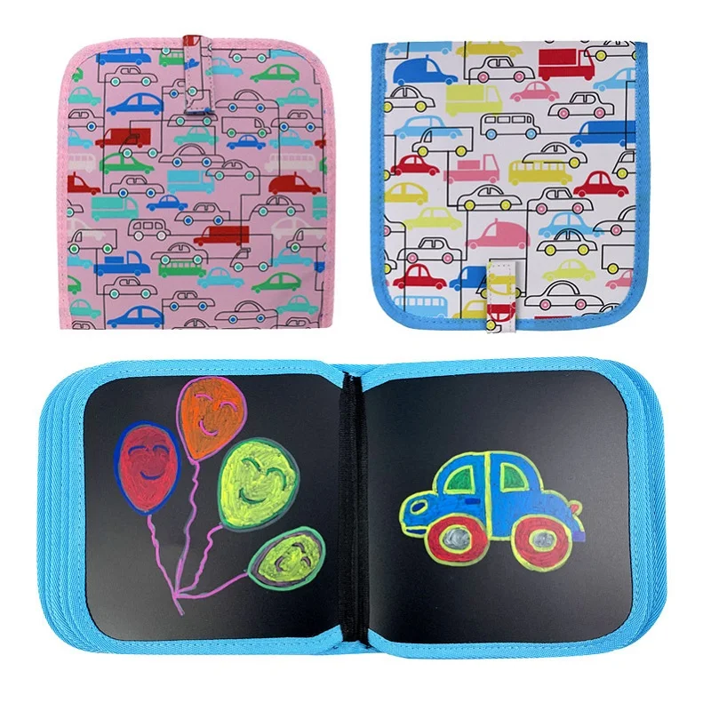 

14 страниц Волшебные Черные доски детские игрушки для рисования Раскрашивание книжки для раскрашивания детская копия Набор для рисования с ...