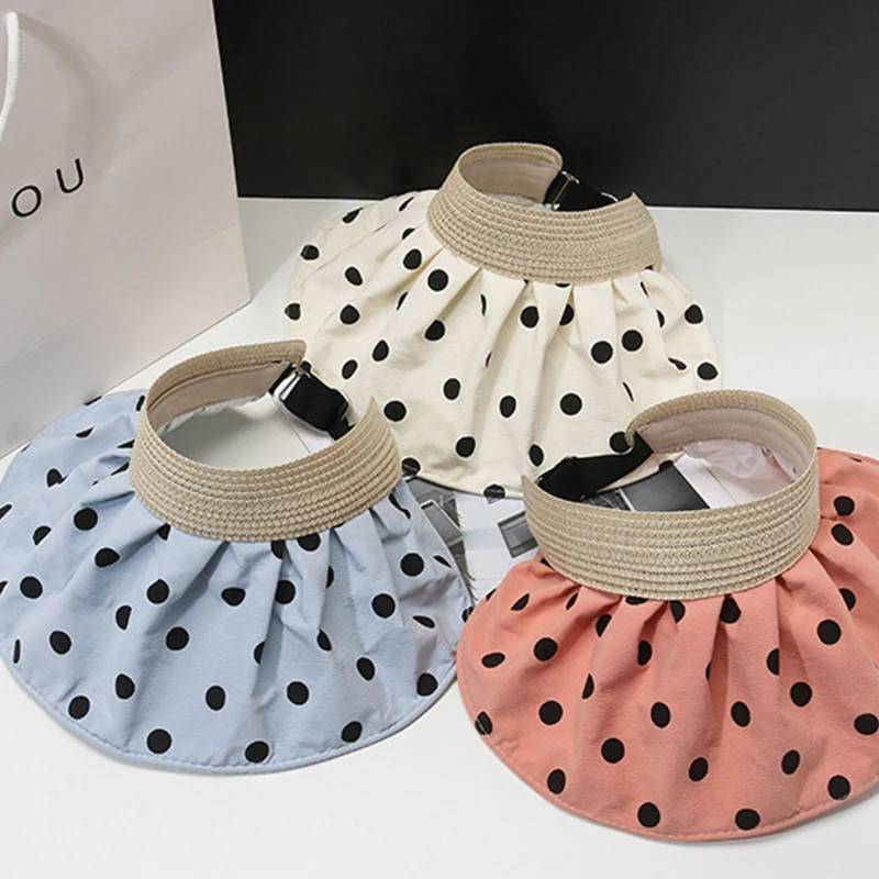 

Summer Fashion Shell Sunshade Hat UV Protection Dual Use Hair Hoop Sun Hat For Women Outdoor Beach Soft Foldable Wide Brim Caps