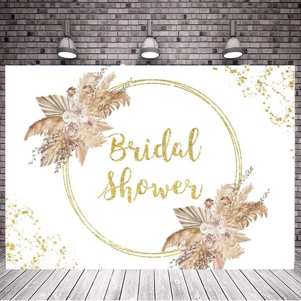 

Фотофон коричневый цветок свадебный душ Золотой блестящий Фотофон для фотосессии Свадебный тематический Декор для вечеринки