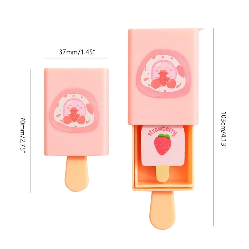 Милая волшебная коробочка ластик для карандашей резиновый мороженого школьные