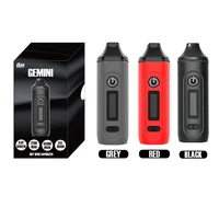 gemini herbal smoking device with large heating chamber oled screen 2200mah battery dry herb kit