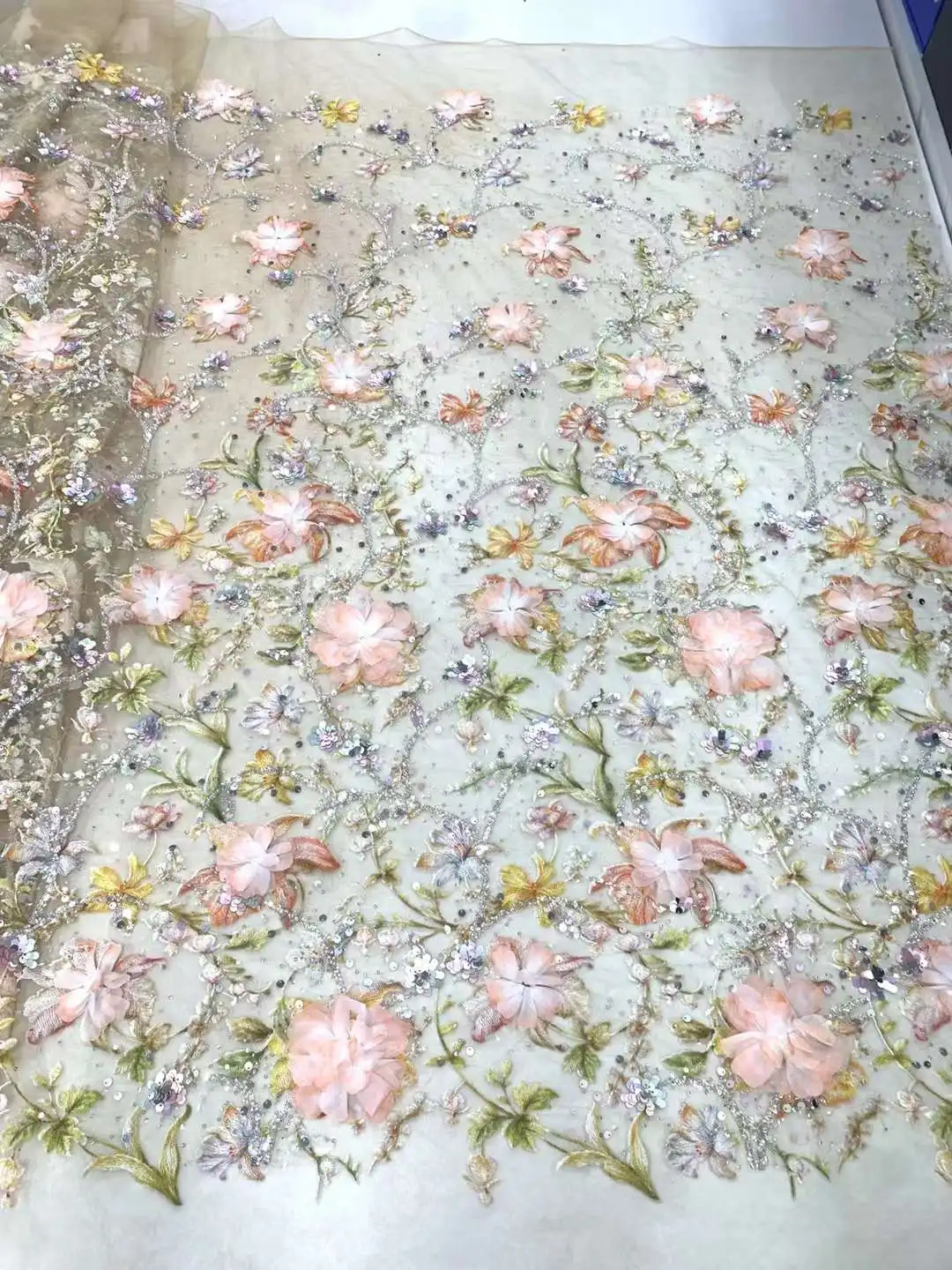 Новинка 2024 элегантное мягкое роскошное платье лучшего качества с 3D аппликацией