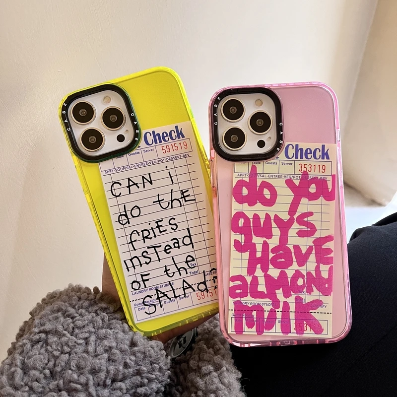 

Korea Cute Colorful Convenience Label Phone Case For iPhone 11 12 13 Pro Mini Xs Max X Xr 7 8 Puls SE Clear Soft TPU Back Cover