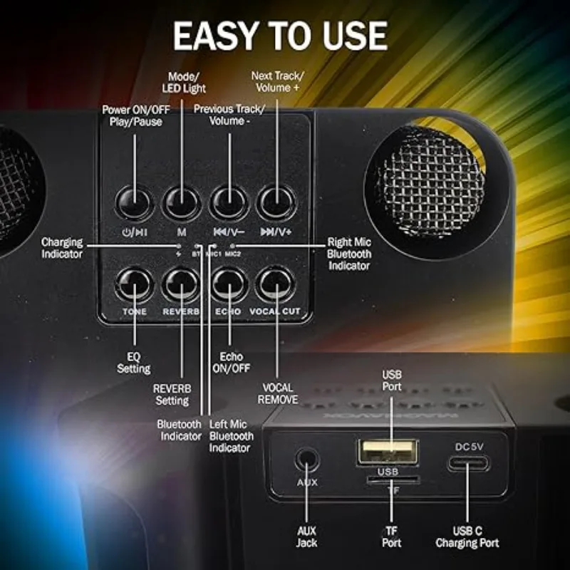 Bluetooth-динамик с объемным звуком беспроводной сабвуфер двойной микрофонной