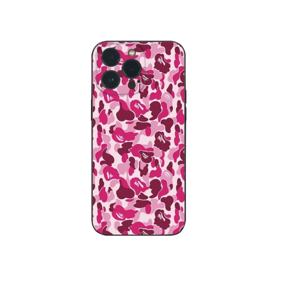 Чехол для телефона ABC CAMO B-bape-E IPhone 16 15 14 13 12 Mini 11 Pro XS Max X XR SE5 6 7 8 Plus мягкий силиконовый