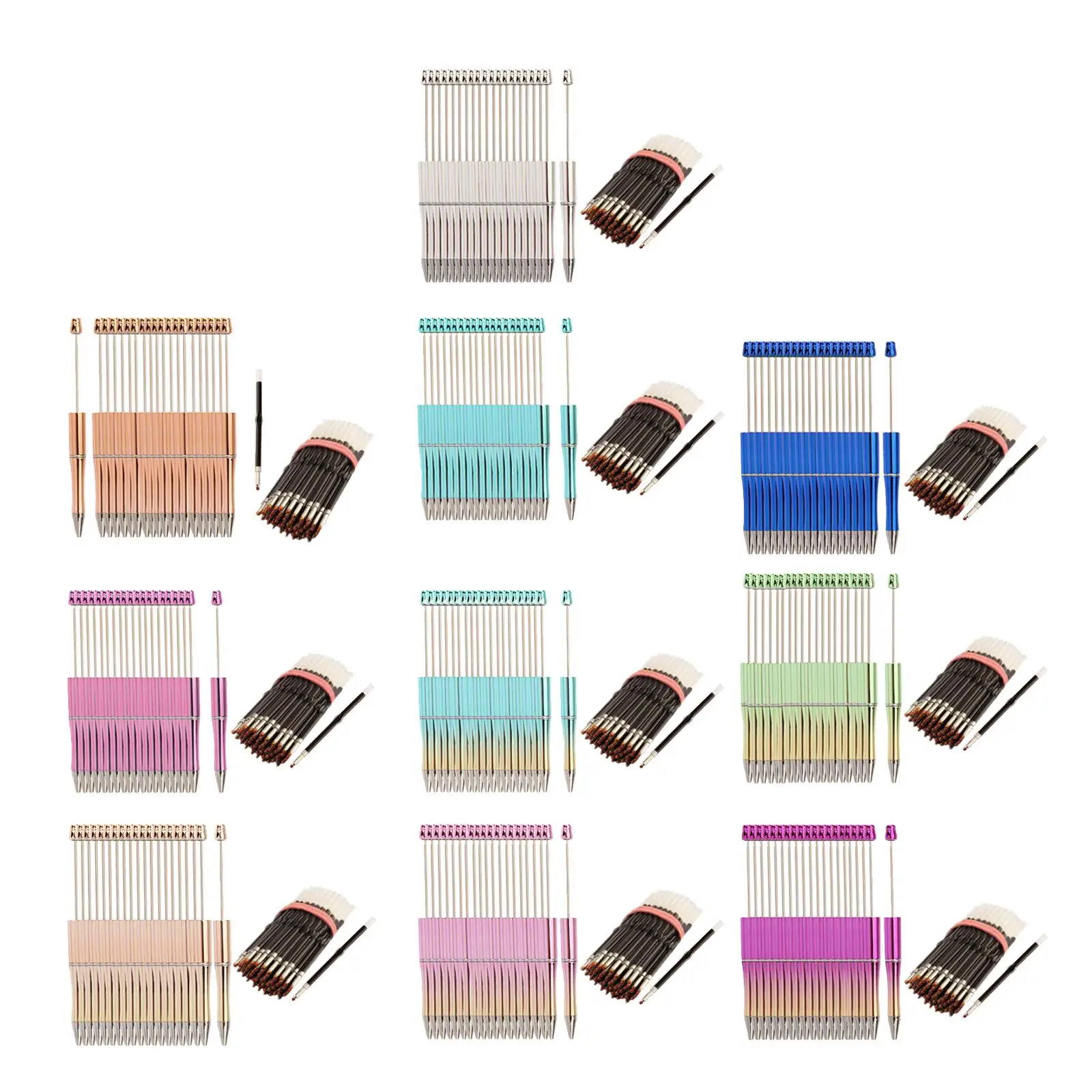 

20 Pieces Beadable Pens School Writing Supplies for Teacher Students Drawing