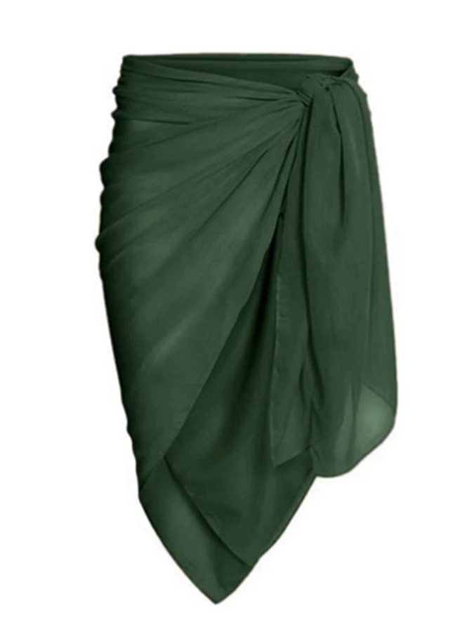 

Модный слитный купальник с принтом и накидкой