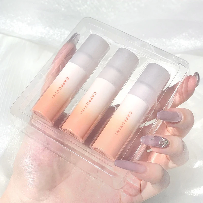 Оранжевая градиентная паста для губ цвет матовая губная помада бархатная