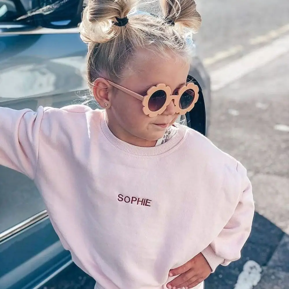 

1pc Boys And Girls Streetwear Trend Eyewear Outdoor Product Sun Glasses Children Sunglasses Flower Shape Vintage
