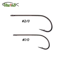 vtwins 50pcs fishing fly hook curve barbed hook dry flies hoppers terrestrials and stonefly nymphs fly tying fishing hooks