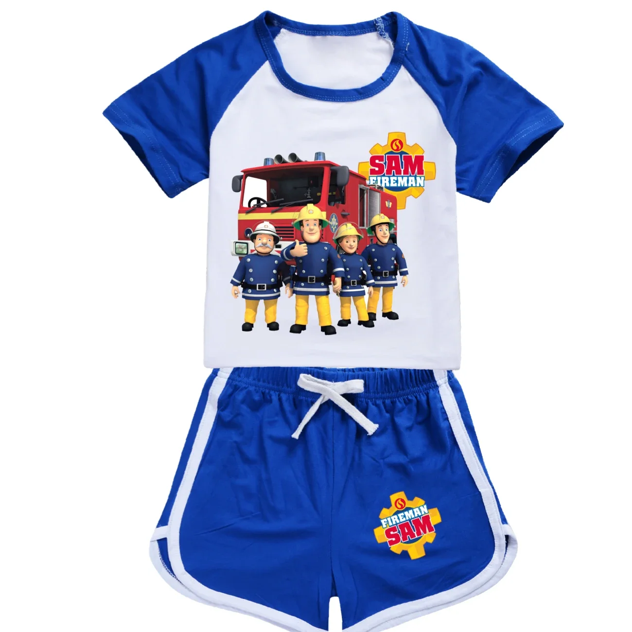 2 шт. комплект одежды для мальчиков и девочек футболка с коротким рукавом шорты