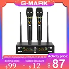 Микрофон для караоке, G-MARK X320FM, беспроводной, с регулировкой частоты в металлическом корпусе, 80 м