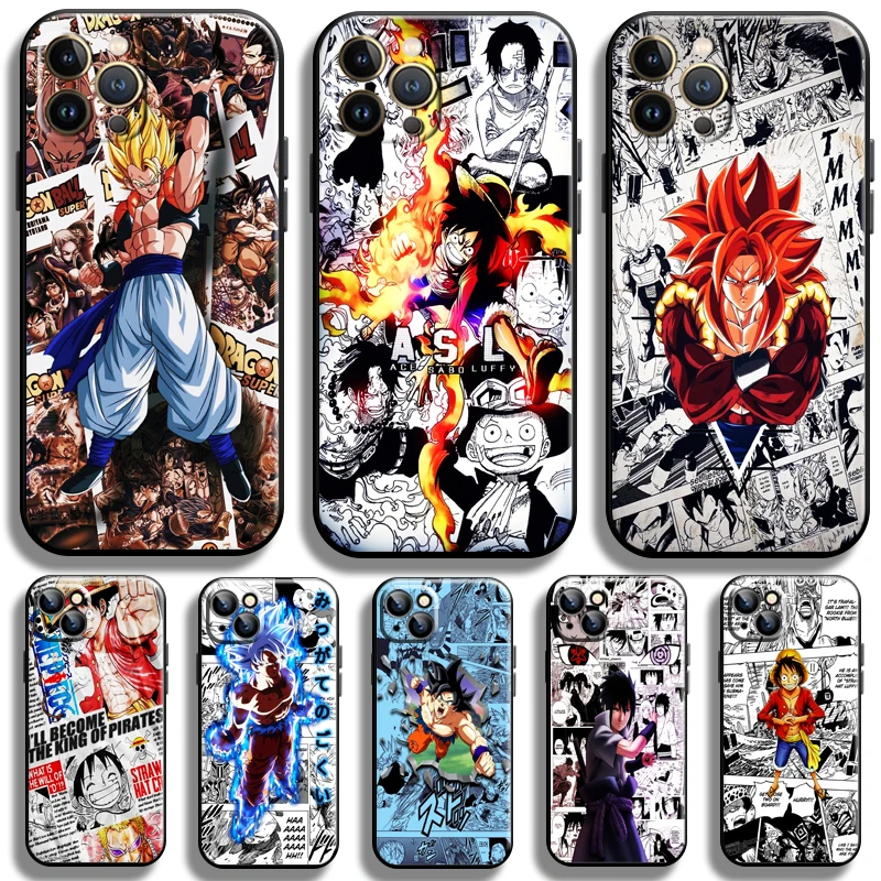 

Dragon Ball Naruto One Piece For Apple iPhone 13 12 11 Pro Max 12 13 Mini X XR XS Max SE 6 6S 7 8 Plus Phone Case