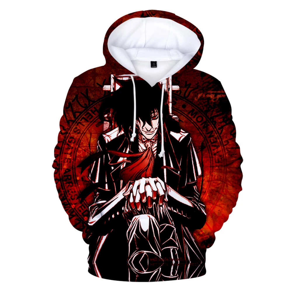 

Harajuku Hellsing 3D Hoodies Sweatshirts Pullover Streetwear Kids Clothes Youthful Vitality Women/Men Gothic 100-4XL Oversized