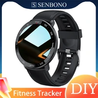 senbono 2022 new mans smart watch ip67 waterproof custom watch face heart rate monitor sport smartwatch women for android ios