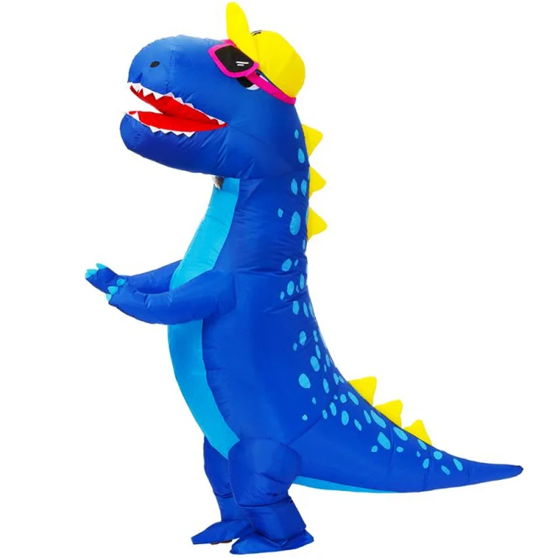 

Adult Blue T-Rex Inflatable Dinosaur Costume Cartoon Anime Funny Mascot Christmas Halloween Party Cosplay Costumes Dres Su. %s: