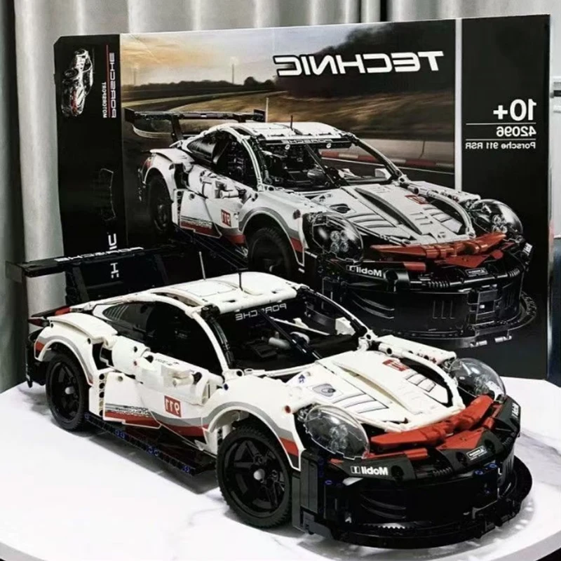 Фото Украшение дома 911 RSR Автомобиль Совместимость 42096 Кирпичи 1630 шт. DIY Игрушки Рождественский подарок Подарок на день рождения Домино Блоки Игрушки Подарки №1
