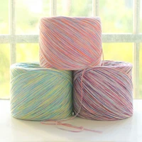 250g colored cotton thread 100 cotton hand woven colorful baby knitting crochet yarn childrens wool thread