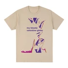 Классическая Мужская хлопковая футболка my bloody valentine 90-х, футболка с цепочкой и изображением Иисуса и Мэри медленного погружения, новинка, футболка, женские топы