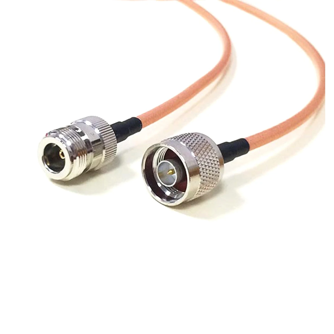 Фото Кабель-адаптер N-типа (штекер-штекер/гнездо-гнездо) RF Pigtail RG400, 50 см/100 см, с низкими потерями, для беспроводных модемов Wi-Fi №1