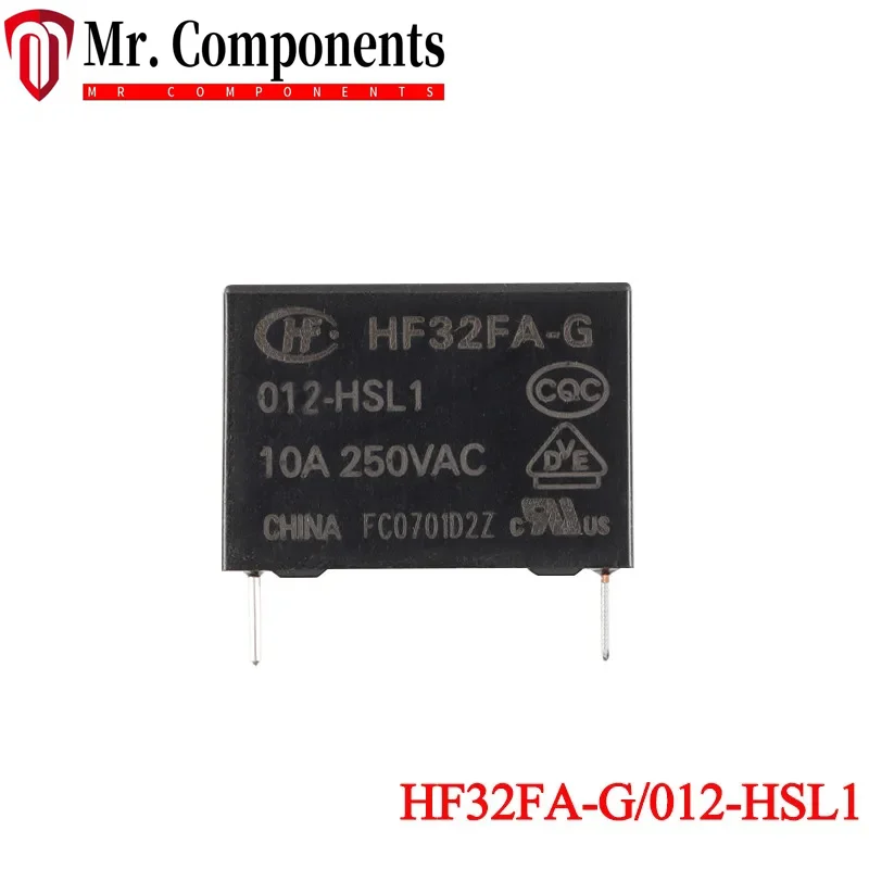 5 шт. HF32FA HF32FA-G/005-HSL1 012-HSL1 024-HSL1 В 12 24 постоянного тока 10 А HF32FA-G-012-HSL1 4-контактное