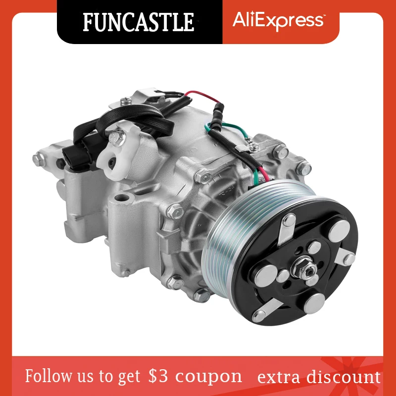 

Автомобильный Компрессор кондиционера 12 В для Honda Civic 2006, 2007, 2008, 2009, 2010, 2011, автомобильный компрессор переменного тока с сменными инструмента...