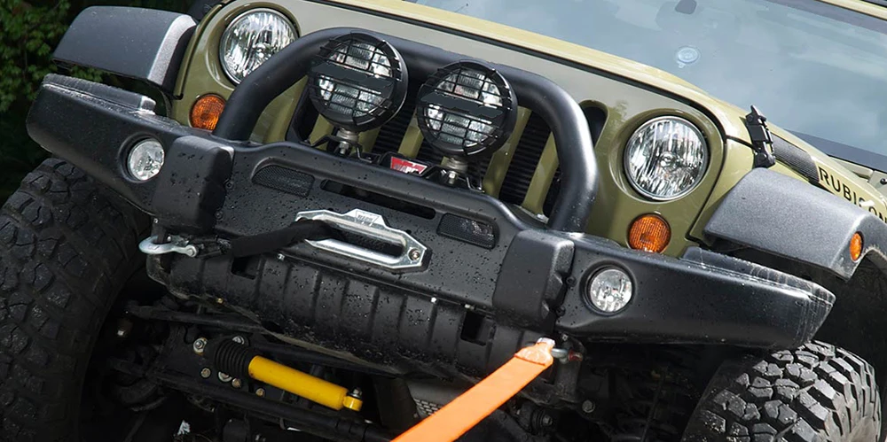Стальной передний бампер для Jeep Wrangler JK 2007-2017 4x4 внедорожные аксессуары