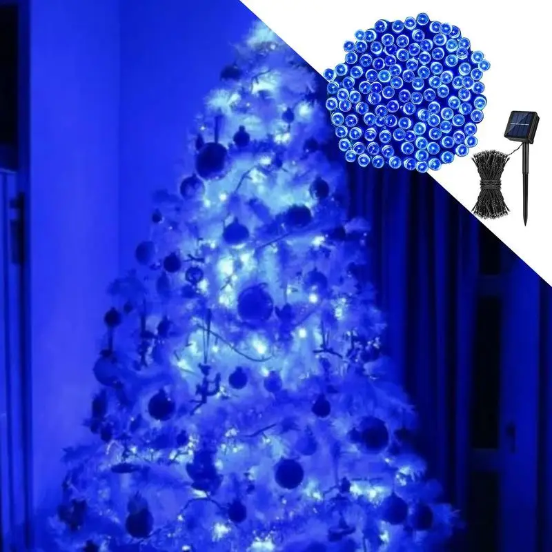 Рождественские солнечные гирлянды водонепроницаемые яркие рождественские