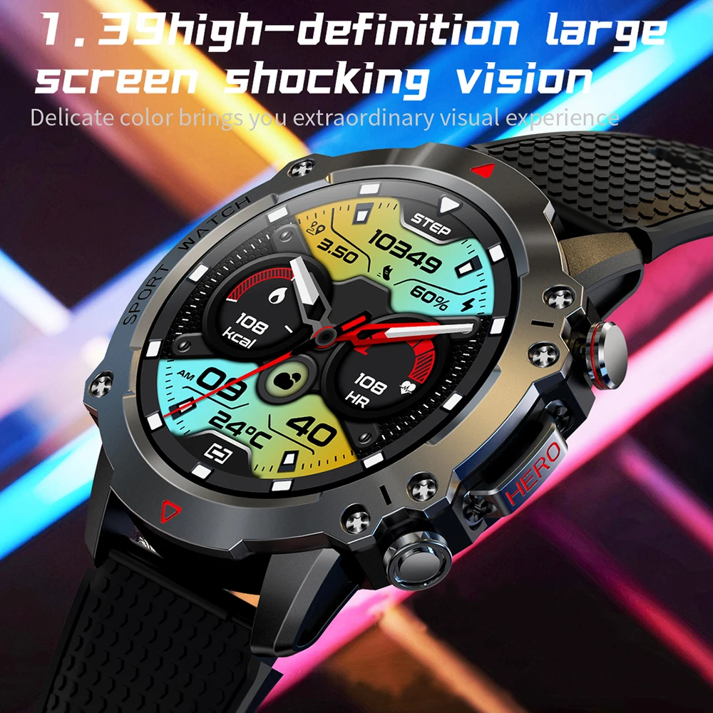 

Sport Smartwatch BT Call Smart Watch Blood Pressure Blood Oxygen Heart Rate Monitor IP67 Waterproof For Android IOS Men's Watch