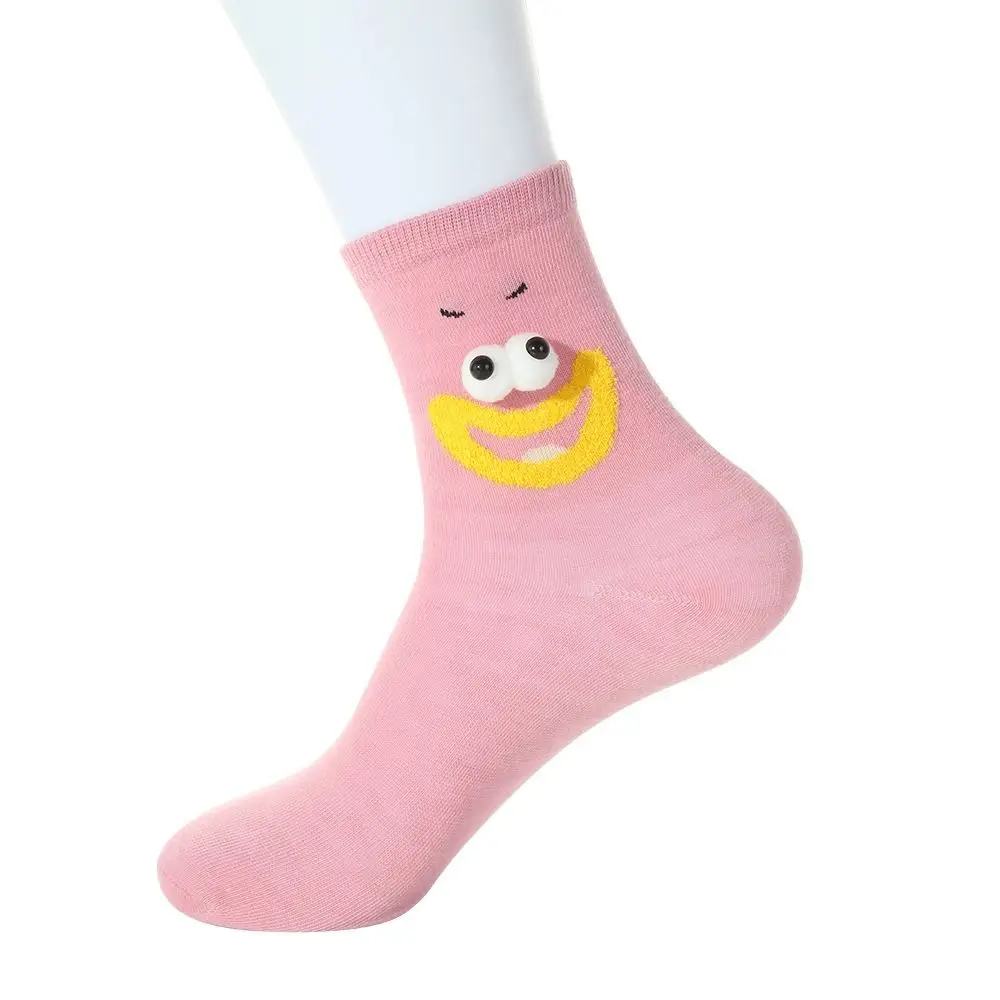 Милые забавные носки до середины икры с героями мультфильмов женские