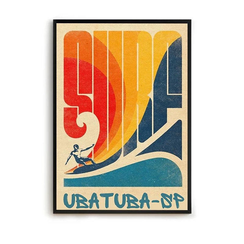 

Настенный плакат Серфинг Холст